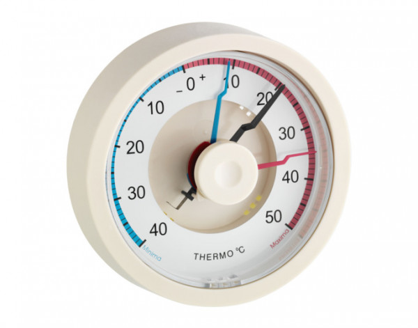 Thermometer Maxima-Minima elfenbein ø11.4cm TFA 10.4001