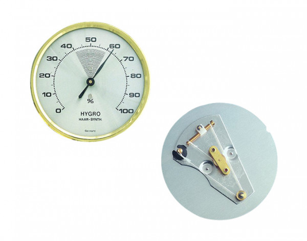 Hygrometer Messing mit Ring ø71x26mm TFA 44.2000