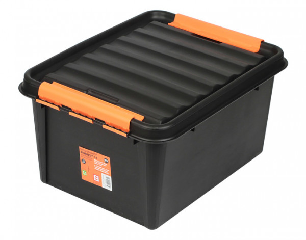 Pro SmartBox mit Deckel schwarz/orange, 32 L